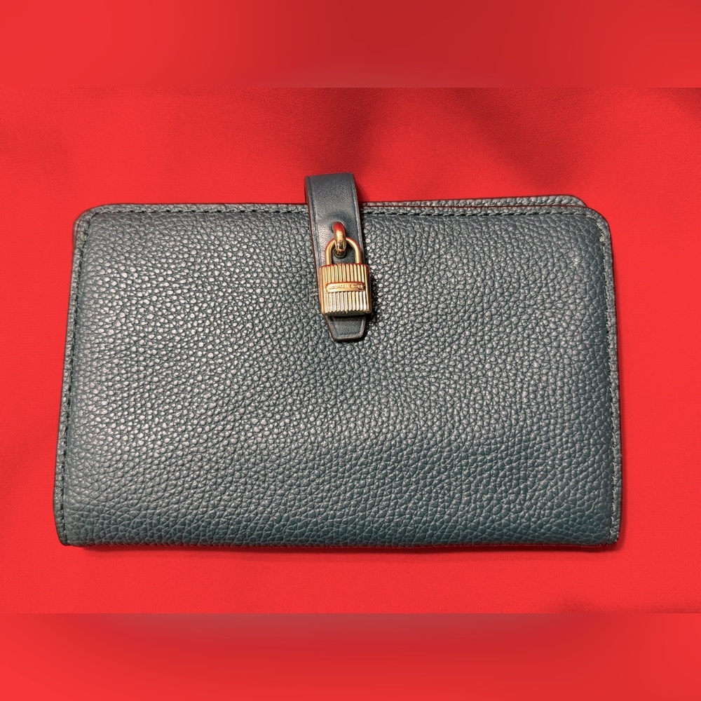 Michael Kors leather bifold snap wallet